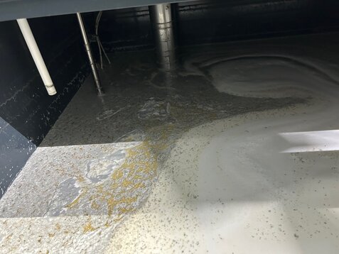 Bandskimmer im Einsatz zur Ölabscheidung